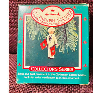 Hallmark 1987  Soldier Sailor Handcrafted Ornament